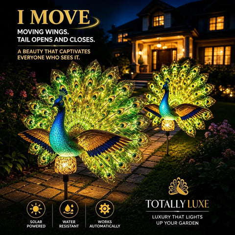 Animated Solar Peacock Garden Light for Magical Nights 🌙🦚✨