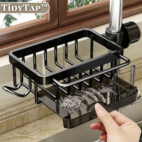 Kitchen Sink Sponge Holder – Faucet Organizer Rack
