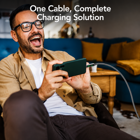 4-in-1 Fast Charging Cable – 240W Multi-Connector Cable