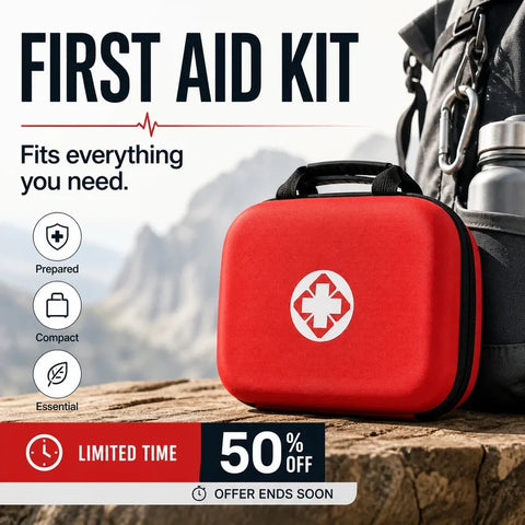 🔥 50% OFF | 26-Piece Portable First Aid Kit – Compact Emergency Kit for Every Journey