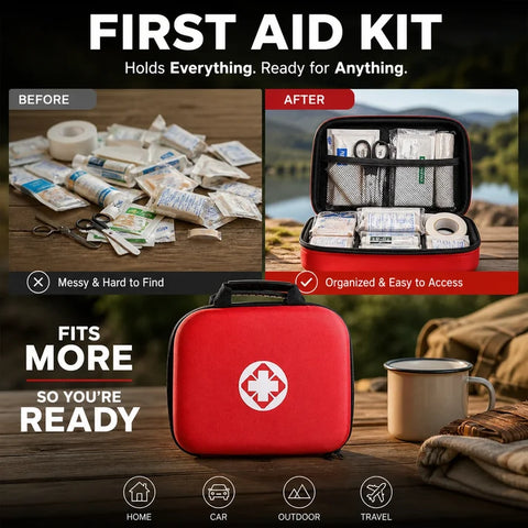 🔥 50% OFF | 26-Piece Portable First Aid Kit – Compact Emergency Kit for Every Journey
