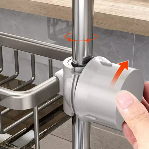 Kitchen Sink Sponge Holder – Faucet Organizer Rack