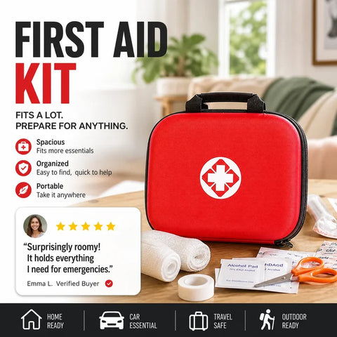 🔥 50% OFF | 26-Piece Portable First Aid Kit – Compact Emergency Kit for Every Journey