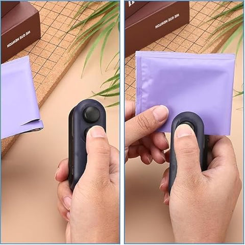 2-in-1 Mini Heat Sealer – USB-C Rechargeable Food Bag Sealer with Cutter Blade
