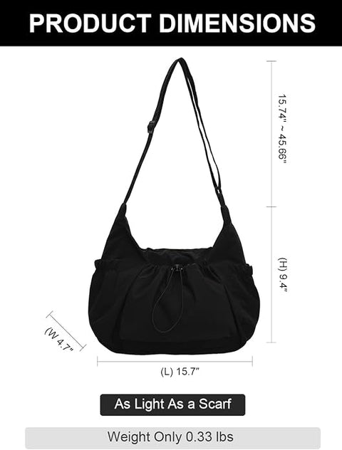 LuxeCarry™ Plaid Hobo Bag – Soft, Spacious & Adjustable Shoulder Purse