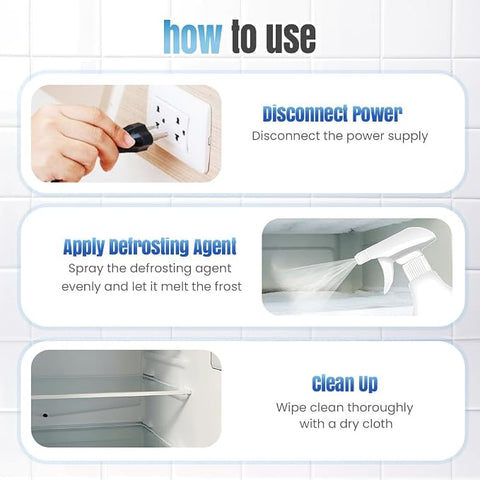 Fast-Acting Refrigerator & Freezer Defrost Spray – Quickly Removes Ice & Frost Buildup