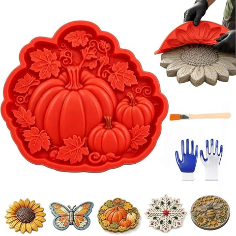 🔥 50% OFF | Reusable Sunflower Stepping Stone Mold – DIY Concrete Garden Path Mold