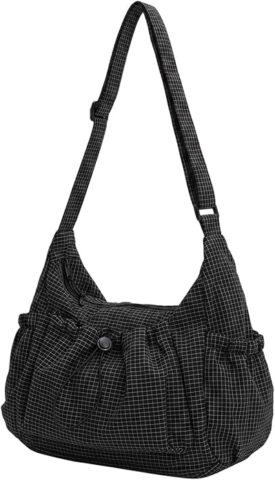 LuxeCarry™ Plaid Hobo Bag – Soft, Spacious & Adjustable Shoulder Purse