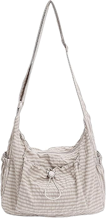 LuxeCarry™ Plaid Hobo Bag – Soft, Spacious & Adjustable Shoulder Purse