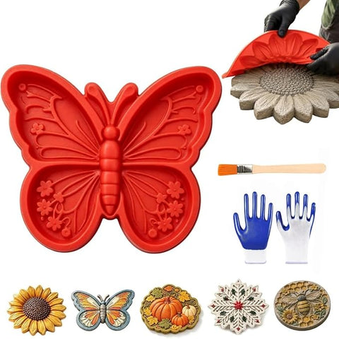 🔥 50% OFF | Reusable Sunflower Stepping Stone Mold – DIY Concrete Garden Path Mold