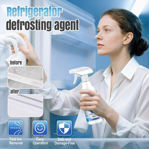 Fast-Acting Refrigerator & Freezer Defrost Spray – Quickly Removes Ice & Frost Buildup