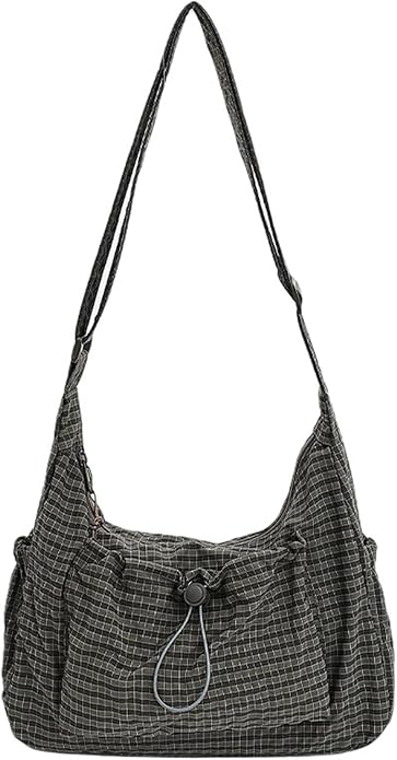 LuxeCarry™ Plaid Hobo Bag – Soft, Spacious & Adjustable Shoulder Purse