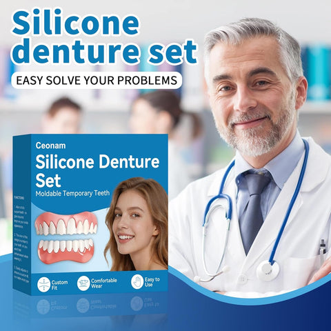 Silicone False Teeth Set – Men & Women