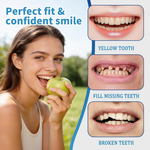 Silicone False Teeth Set – Men & Women