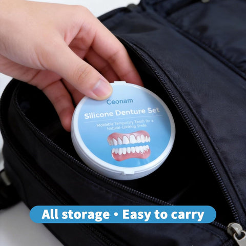 Silicone False Teeth Set – Men & Women