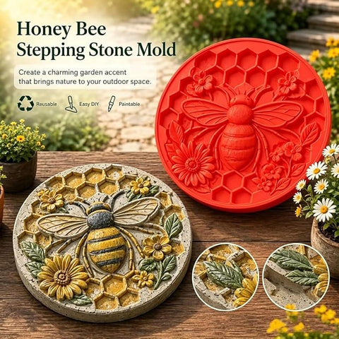 🔥 50% OFF | Reusable Sunflower Stepping Stone Mold – DIY Concrete Garden Path Mold