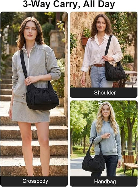 LuxeCarry™ Plaid Hobo Bag – Soft, Spacious & Adjustable Shoulder Purse