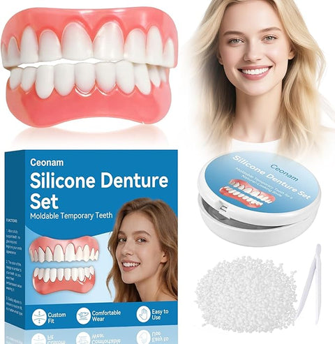 Silicone False Teeth Set – Men & Women