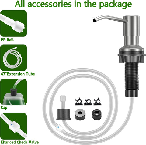🔥 HOT SALE 50% OFF | Built-In Sink Soap Dispenser with Extension Tube Kit