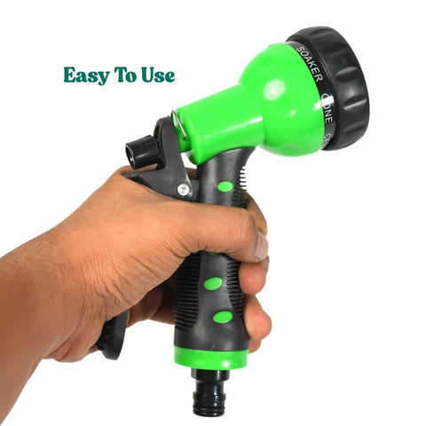 "Premium Metal Garden Hose Nozzle – 7 Spray Patterns High Pressure Water Sprayer"