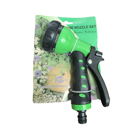 "Premium Metal Garden Hose Nozzle – 7 Spray Patterns High Pressure Water Sprayer"
