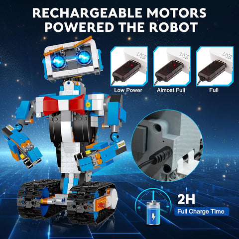 STEM Robot Building Kit for Kids Ages 5-11 – DIY Educational Robot Toy Gift for Boys & Girls