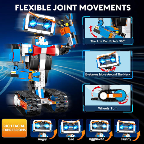 STEM Robot Building Kit for Kids Ages 5-11 – DIY Educational Robot Toy Gift for Boys & Girls