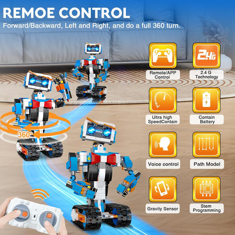 STEM Robot Building Kit for Kids Ages 5-11 – DIY Educational Robot Toy Gift for Boys & Girls