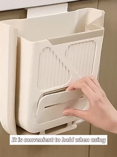 Foldable Hanging Trash Can – Leakproof, Space-Saving & Easy to Clean