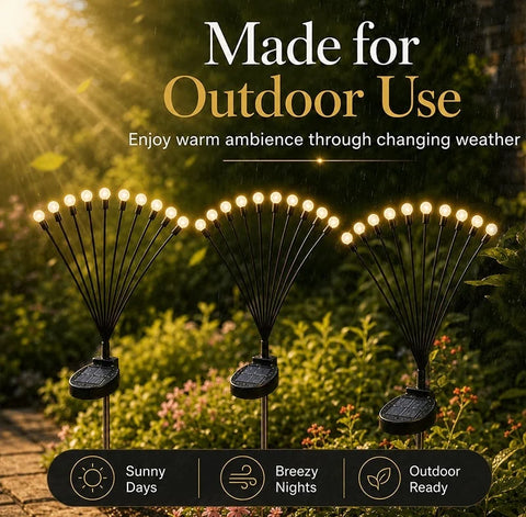 50% OFF TODAY: Swaying Solar Firefly Garden Stake Lights