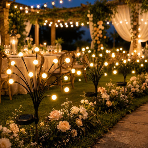 50% OFF TODAY: Swaying Solar Firefly Garden Stake Lights