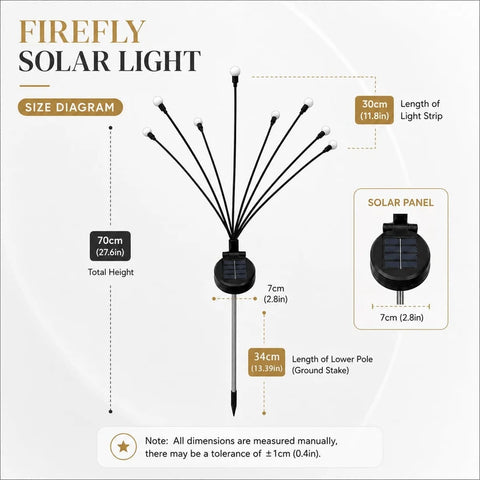 50% OFF TODAY: Swaying Solar Firefly Garden Stake Lights