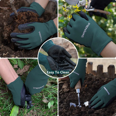 Premium 4-Piece Stainless Steel Garden Tool Set – Trowel, Rake, Pruning Shears & Gloves