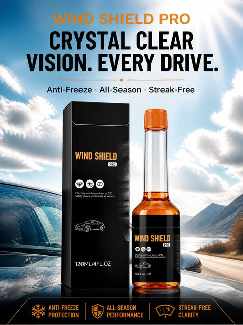 🚗 HD Clear Glass Cleaner – Removes Oil Film, Road Grime & Night Glare for Safer Driving
