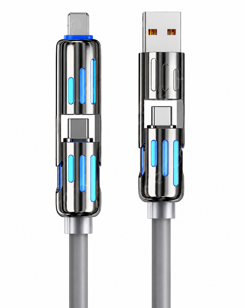 4-in-1 Fast Charging Cable – 240W Multi-Connector Cable