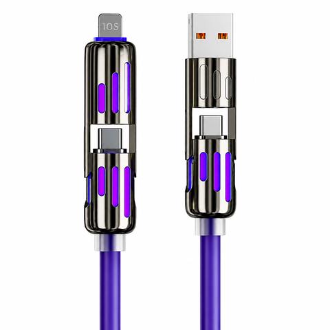 4-in-1 Fast Charging Cable – 240W Multi-Connector Cable