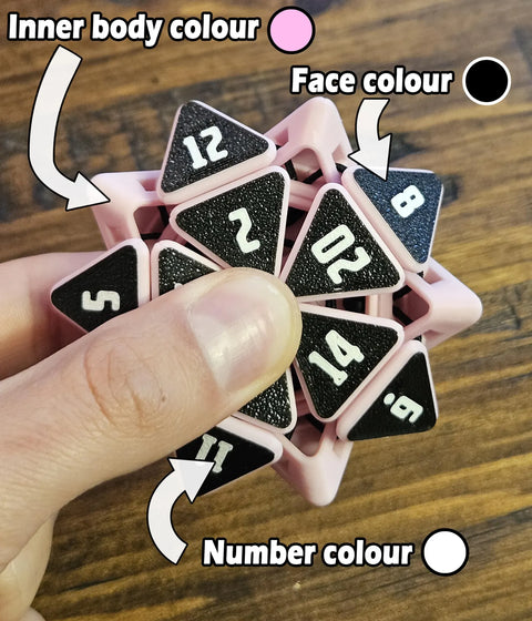 Squishy D20 Fidget Dice – D&D Sensory Desk Toy & Gift