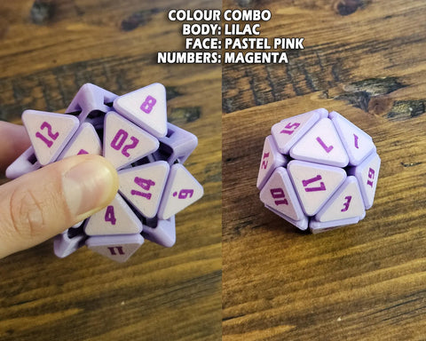 Squishy D20 Fidget Dice – D&D Sensory Desk Toy & Gift