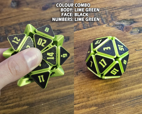 Squishy D20 Fidget Dice – D&D Sensory Desk Toy & Gift
