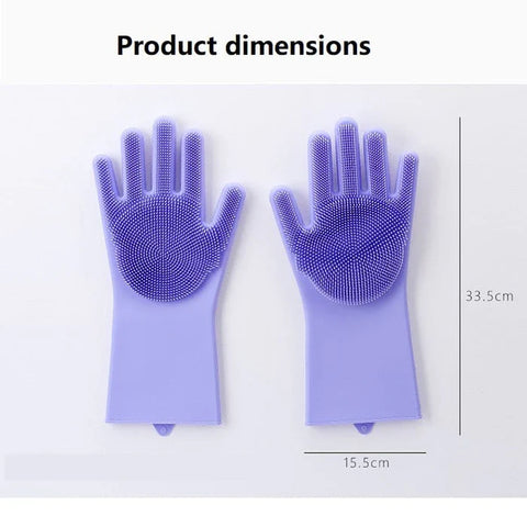 Durable Rubber Household Cleaning Gloves – Reusable & Waterproof