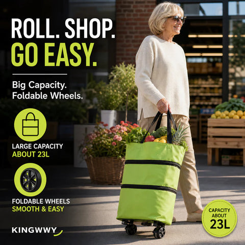 🔥HOT SALE 50% OFF🔥Foldable 2-in-1 Shopping Cart