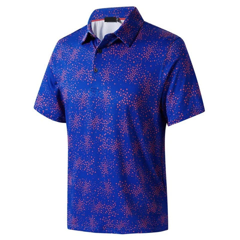 Stars & Stripes 3D Printed Polo Shirt for Men