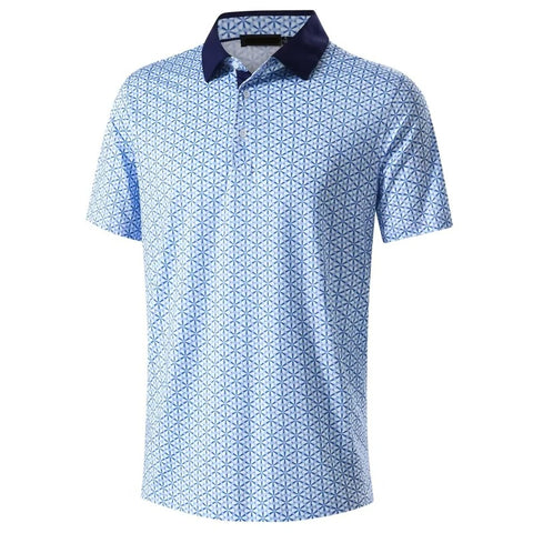Stars & Stripes 3D Printed Polo Shirt for Men