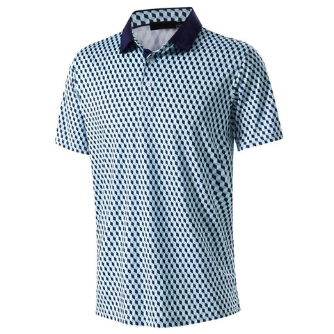 Stars & Stripes 3D Printed Polo Shirt for Men