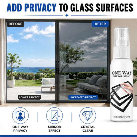 One Way Mirror Spray – Car & Home Window Privacy Tint (30ml)