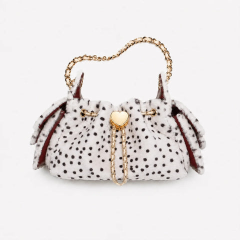 Premium Leopard Print Faux Fur Bucket Bag