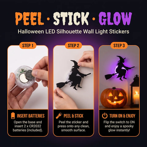 🎃 50% OFF | 3D Halloween Glow Wall Stickers 👻