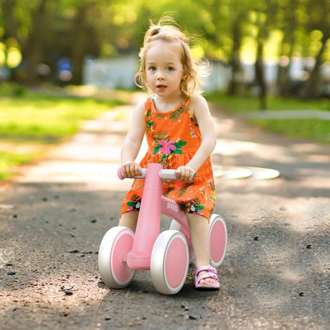 Baby Balance Bike for Toddlers 12–24 Months – 4-Wheel First Ride-On Bike