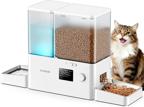 2-in-1 Smart WiFi Automatic Cat Feeder & Water Fountain – 5L Food + 3.5L Water