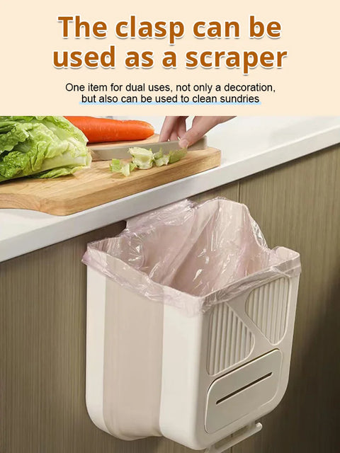 Foldable Hanging Trash Can – Leakproof, Space-Saving & Easy to Clean